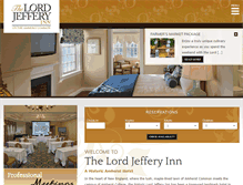 Tablet Screenshot of lordjefferyinn.com